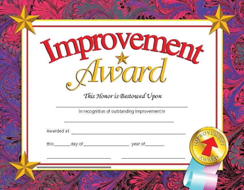 Award Certificates, Item Number 078299